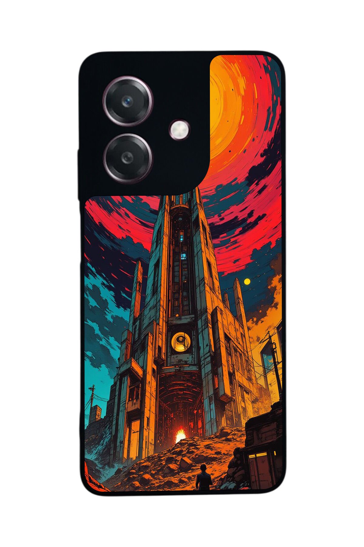 Oppo A3 5G Uyumlu Abstract Tasarımlı Glossy Premium Kılıf