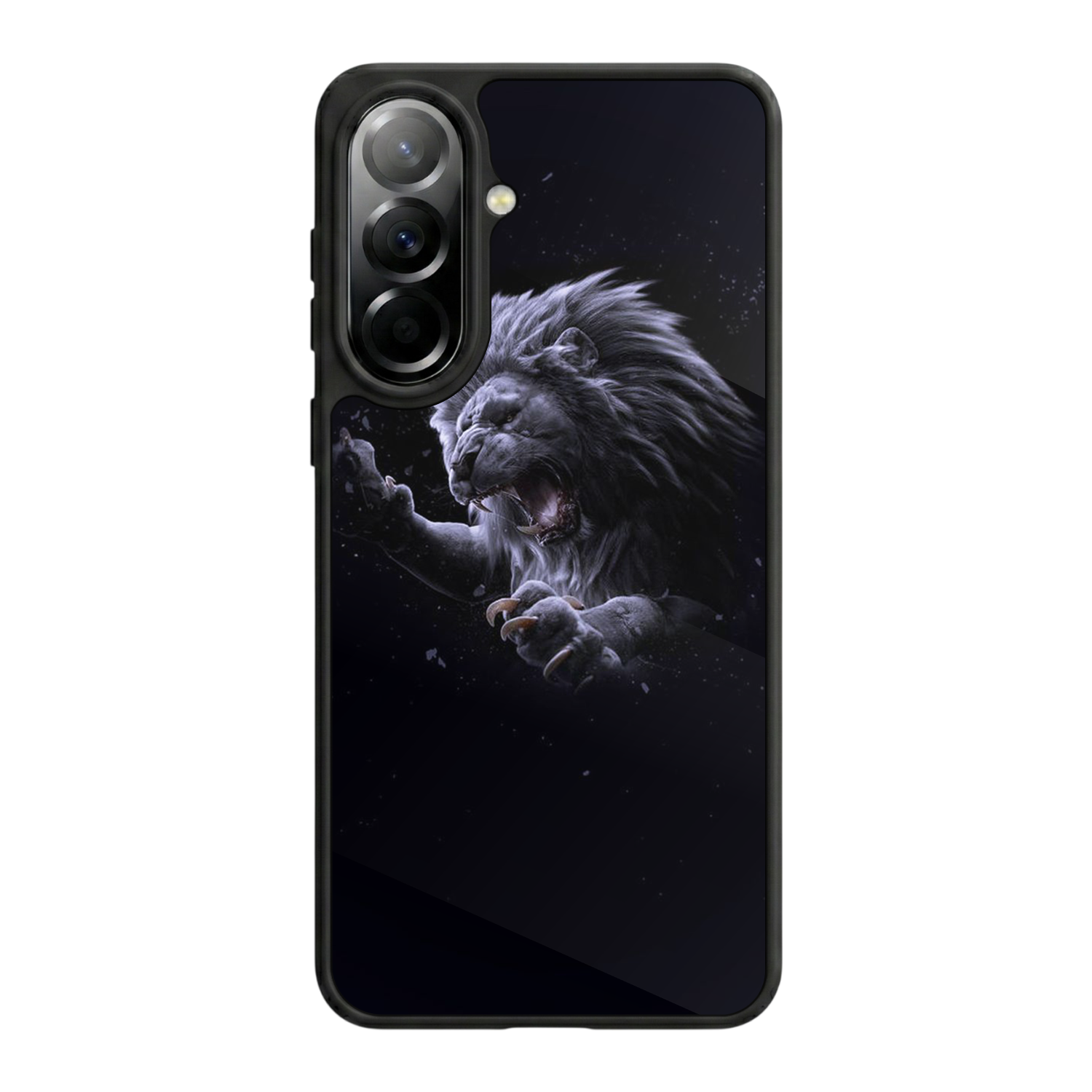 Samsung Galaxy A37 Uyumlu Aslan Tasarımlı Glossy Premium Kılıf