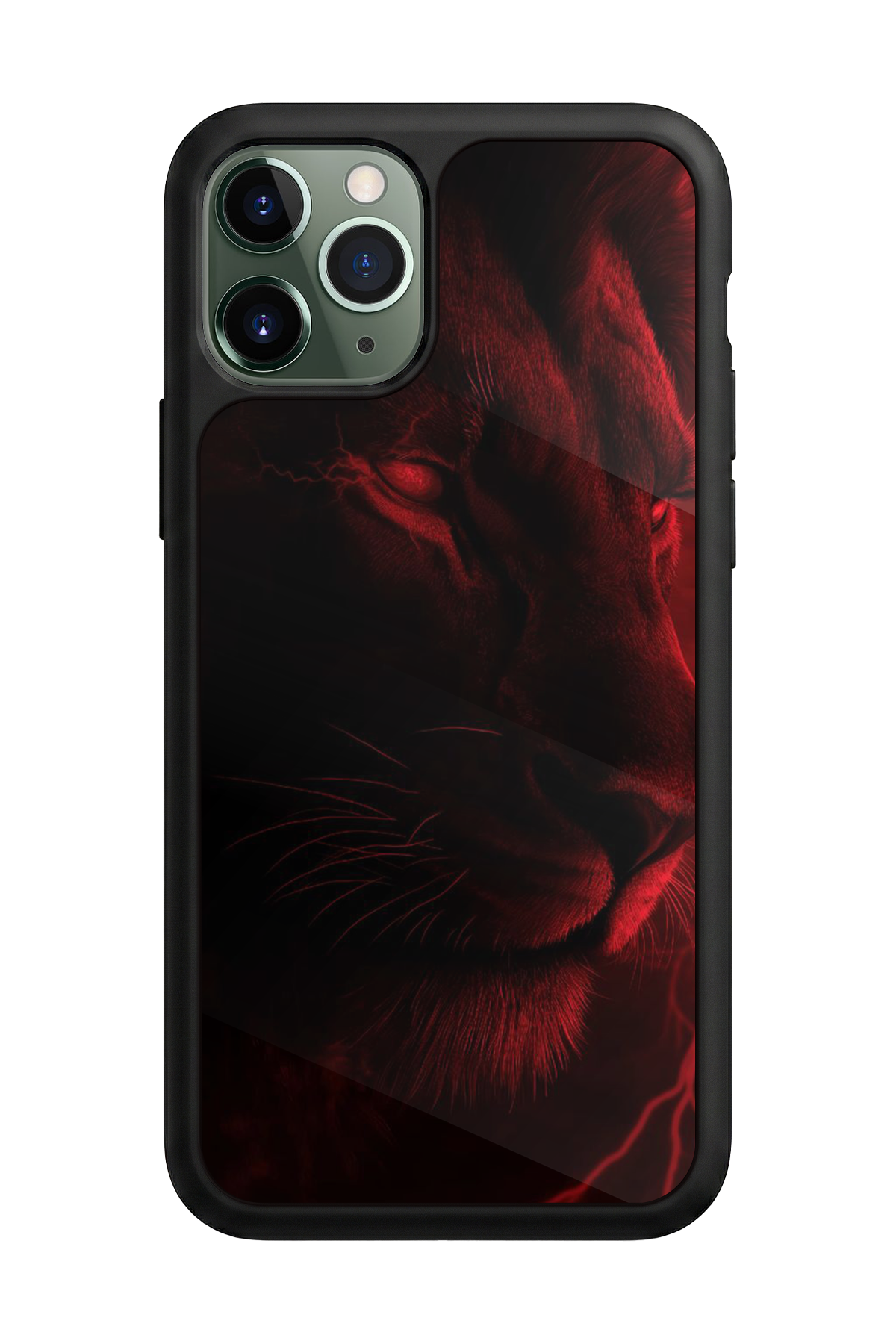 iPhone 11 Pro Max Uyumlu Aslan Tasarımlı Glossy Premium Kılıf