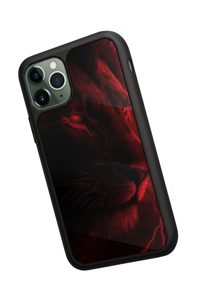 iPhone 11 Pro Max Uyumlu Aslan Tasarımlı Glossy Premium Kılıf