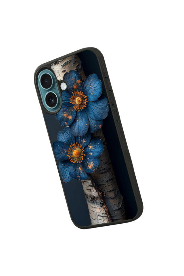iPhone 16 Uyumlu Cicek Tasarımlı Glossy Premium Kılıf