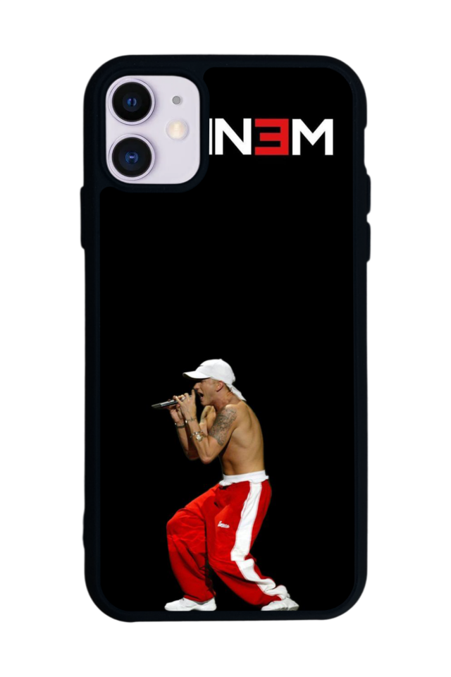 iPhone 11 Uyumlu Eminem Tasarımlı Glossy Premium Kılıf