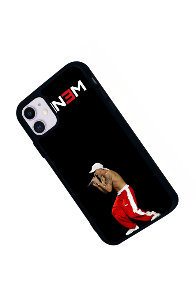 iPhone 11 Uyumlu Eminem Tasarımlı Glossy Premium Kılıf