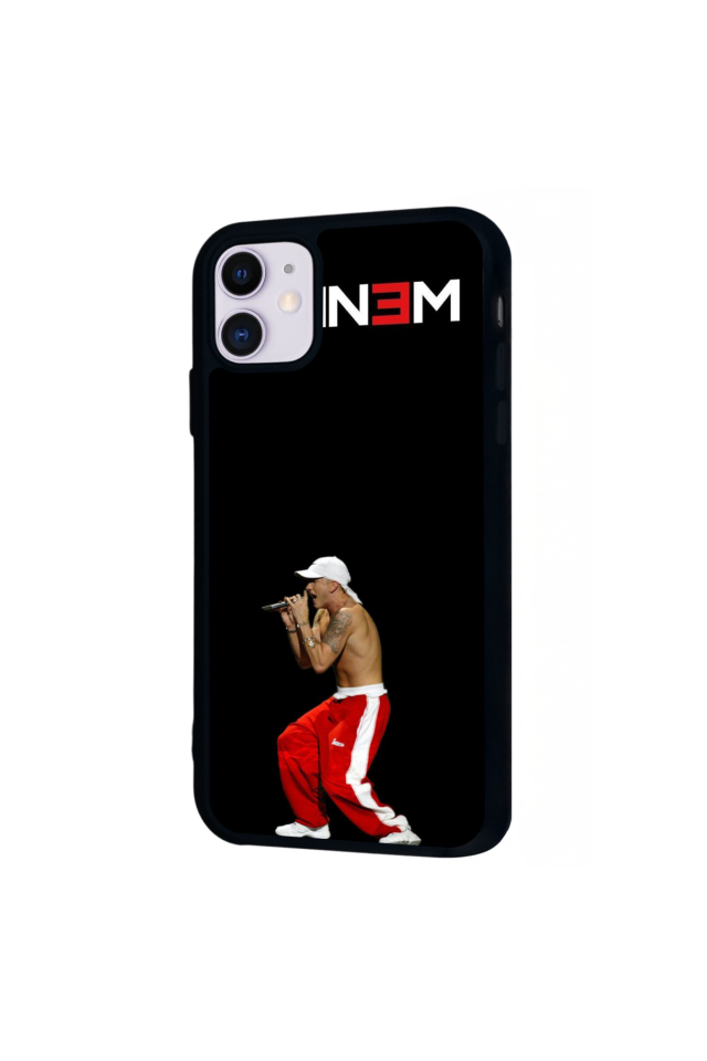 iPhone 11 Uyumlu Eminem Tasarımlı Glossy Premium Kılıf