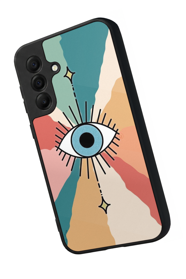 Samsung Galaxy A17 Uyumlu Göz Tasarımlı Glossy Premium Kılıf