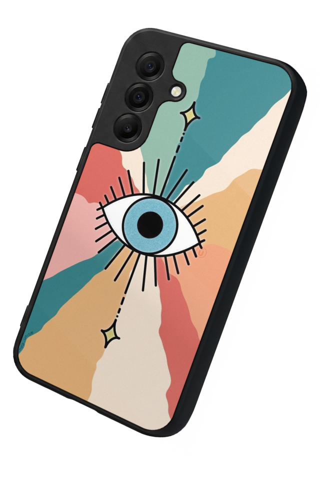 Samsung Galaxy A17 Uyumlu Göz Tasarımlı Glossy Premium Kılıf