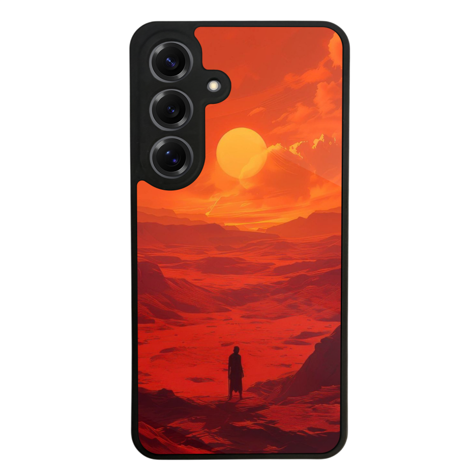 Samsung Galaxy S25 Uyumlu Güneş Tasarımlı Glossy Premium Kılıf