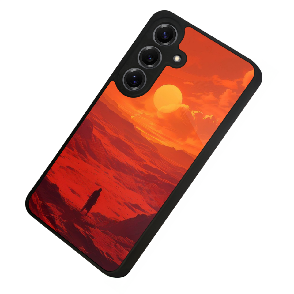 Samsung Galaxy S25 Uyumlu Güneş Tasarımlı Glossy Premium Kılıf