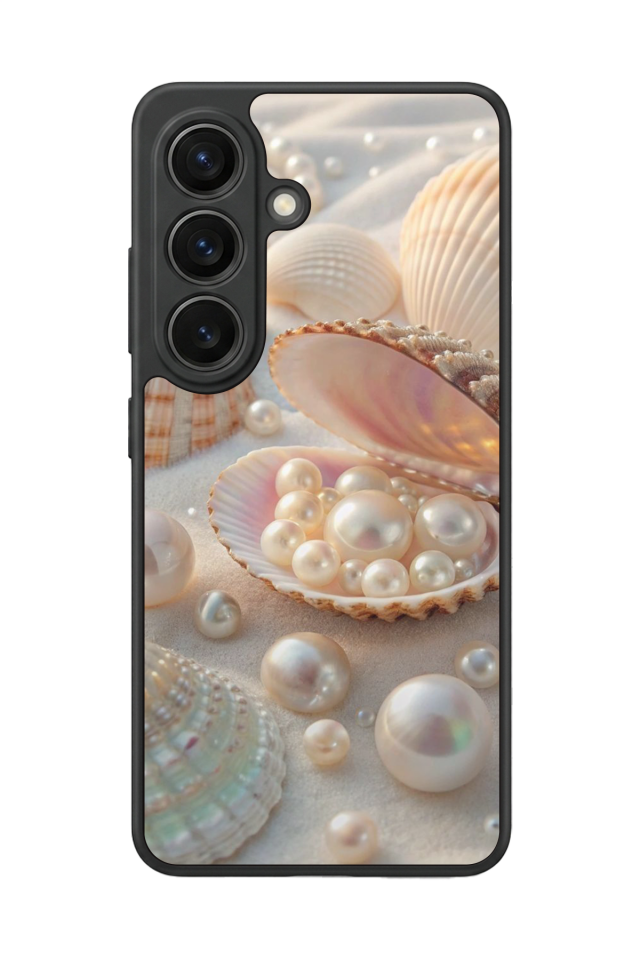 Samsung Galaxy S26 Uyumlu  İnci Tasarımlı Glossy Premium Kılıf