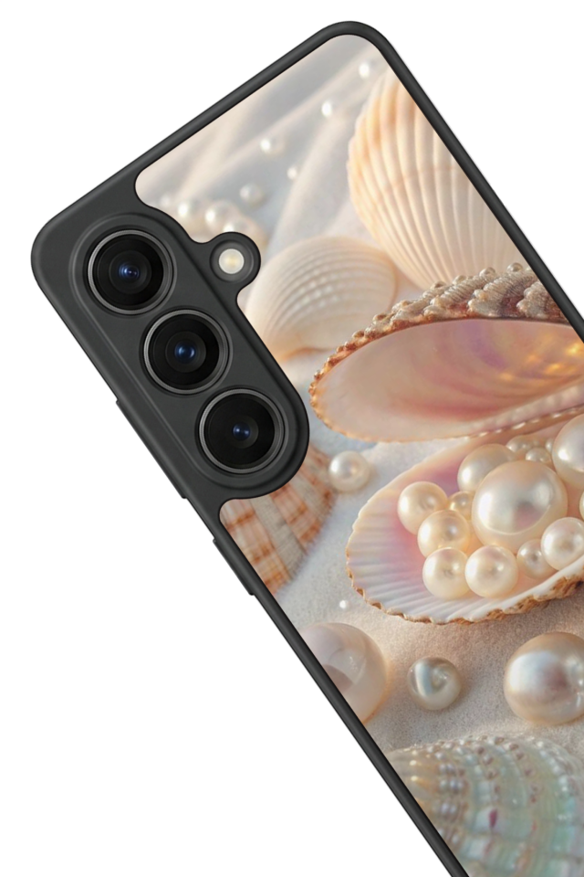 Samsung Galaxy S26 Uyumlu  İnci Tasarımlı Glossy Premium Kılıf