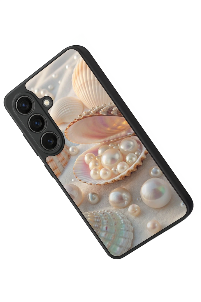 Samsung Galaxy S26 Uyumlu  İnci Tasarımlı Glossy Premium Kılıf