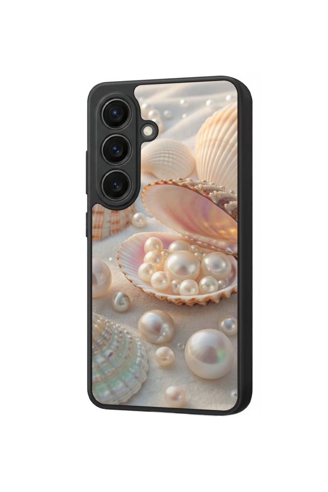 Samsung Galaxy S26 Uyumlu  İnci Tasarımlı Glossy Premium Kılıf
