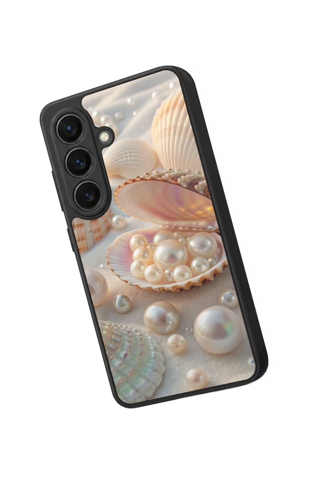 Samsung Galaxy S26 Uyumlu  İnci Tasarımlı Glossy Premium Kılıf