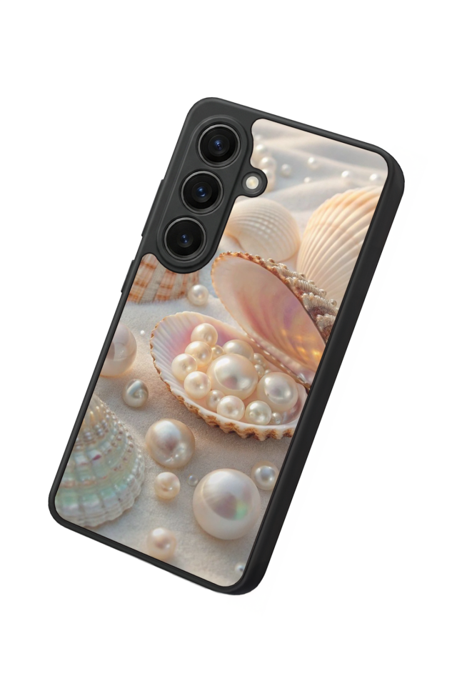 Samsung Galaxy S26 Uyumlu  İnci Tasarımlı Glossy Premium Kılıf