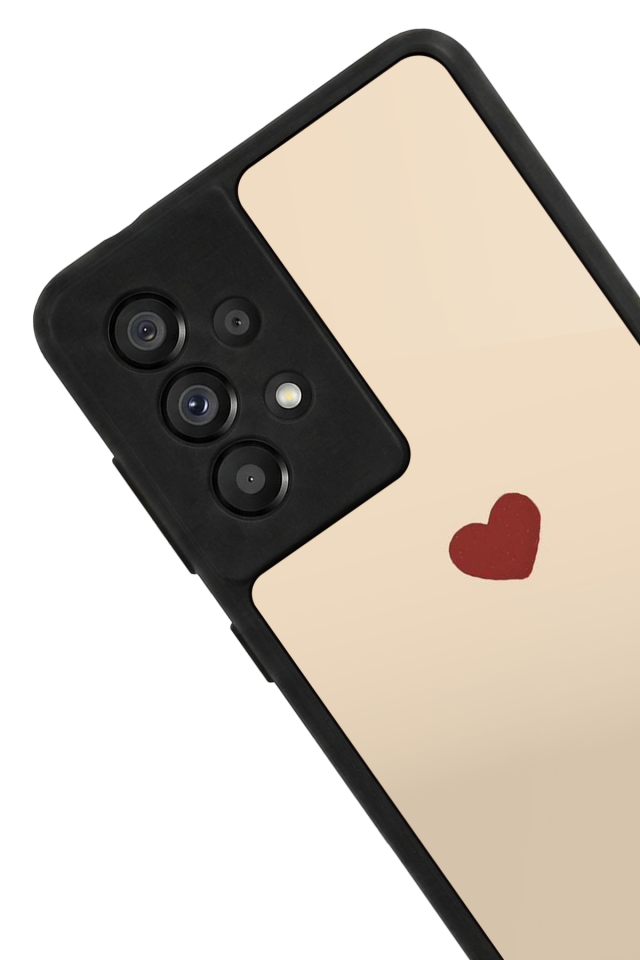 Samsung Galaxy A73 Uyumlu Kalp Love Tasarımlı Glossy Premium Kılıf