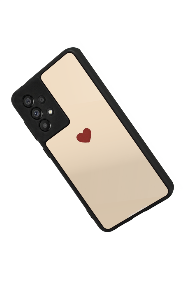 Samsung Galaxy A73 Uyumlu Kalp Love Tasarımlı Glossy Premium Kılıf