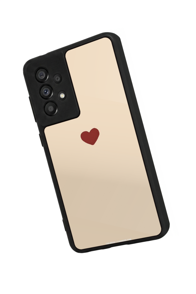 Samsung Galaxy A73 Uyumlu Kalp Love Tasarımlı Glossy Premium Kılıf