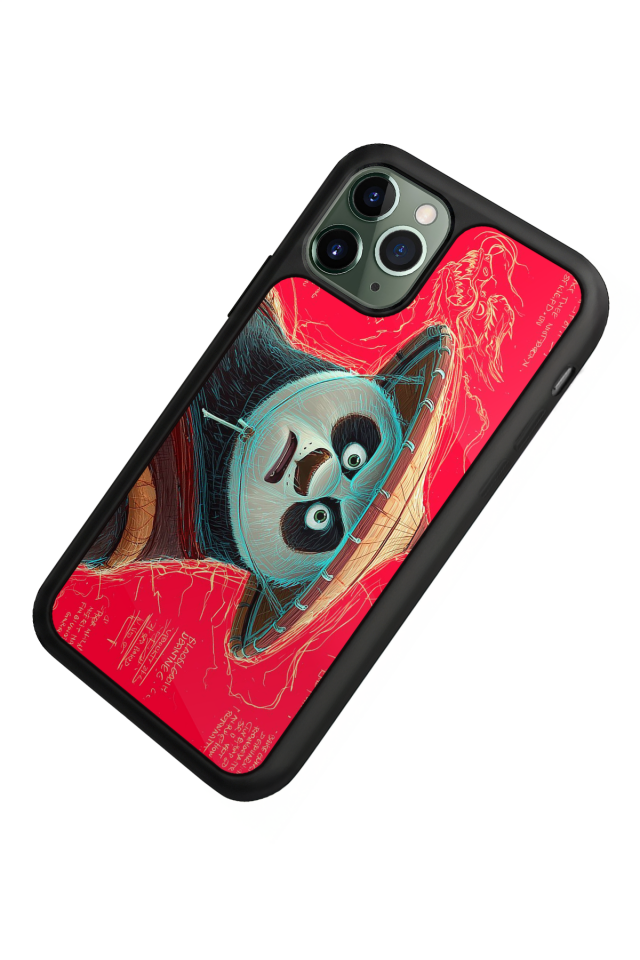 iPhone 11 Pro Uyumlu Kung Fu Panda Tasarımlı Glossy Premium Kılıf