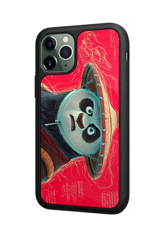 iPhone 11 Pro Uyumlu Kung Fu Panda Tasarımlı Glossy Premium Kılıf