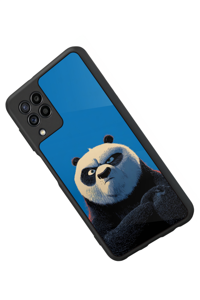 Samsung Galaxy M22 Uyumlu Kung Fu Panda Tasarımlı Glossy Premium Kılıf
