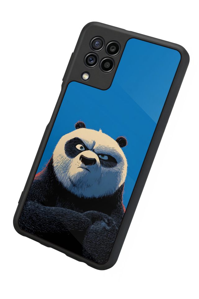 Samsung Galaxy M22 Uyumlu Kung Fu Panda Tasarımlı Glossy Premium Kılıf