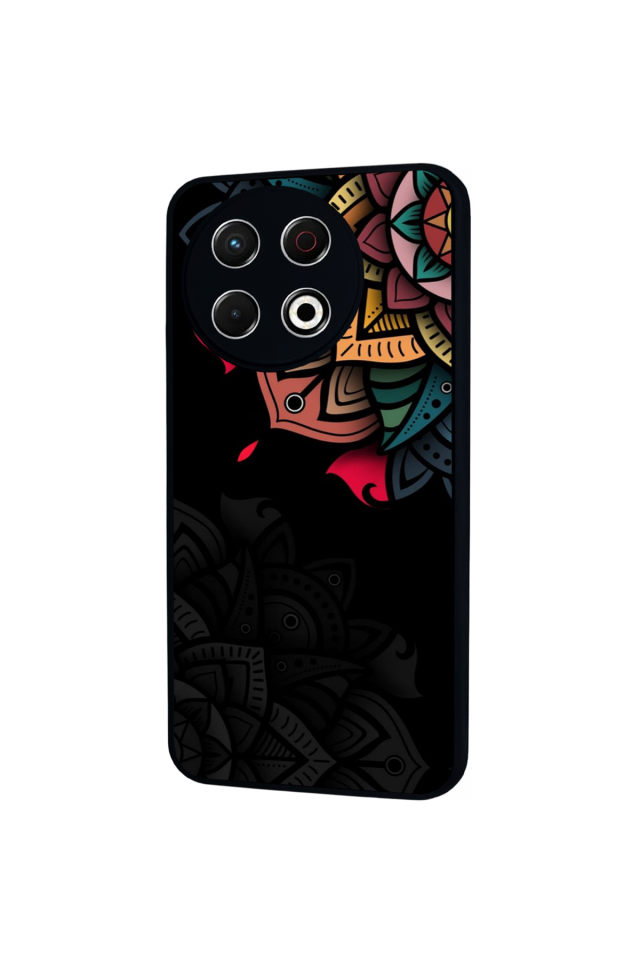 Tecno Spark 30 Pro Uyumlu Mandala Tasarımlı Glossy Premium Kılıf