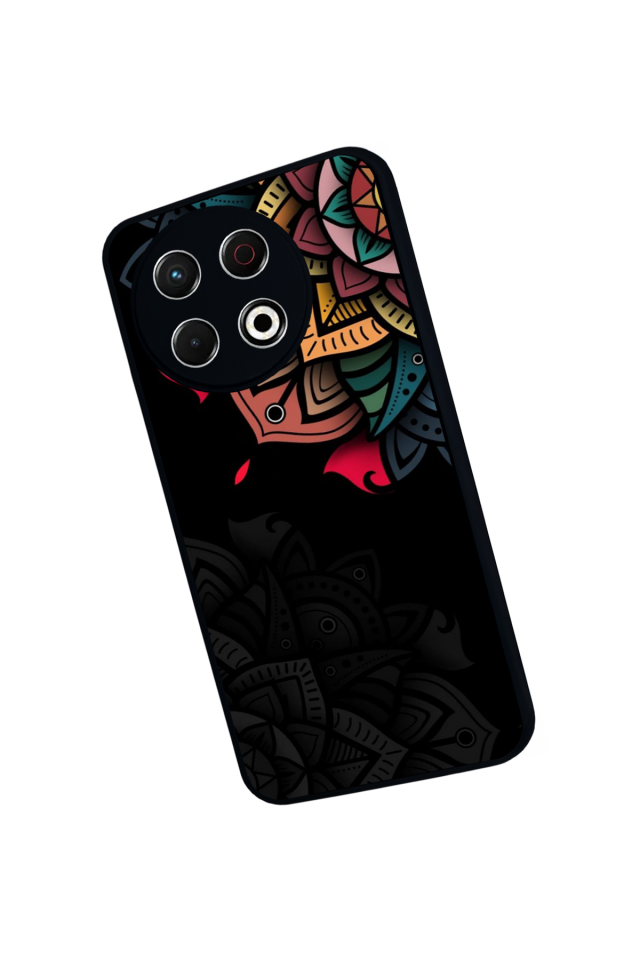 Tecno Spark 30 Pro Uyumlu Mandala Tasarımlı Glossy Premium Kılıf