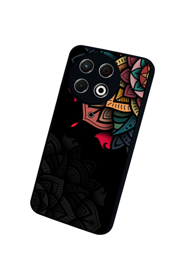 Tecno Spark 30 Pro Uyumlu Mandala Tasarımlı Glossy Premium Kılıf