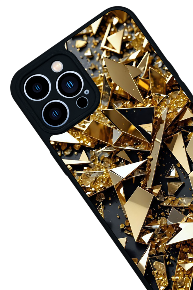 iPhone 13 Pro Max Uyumlu Mermer Marble Tasarımlı Glossy Premium Kılıf