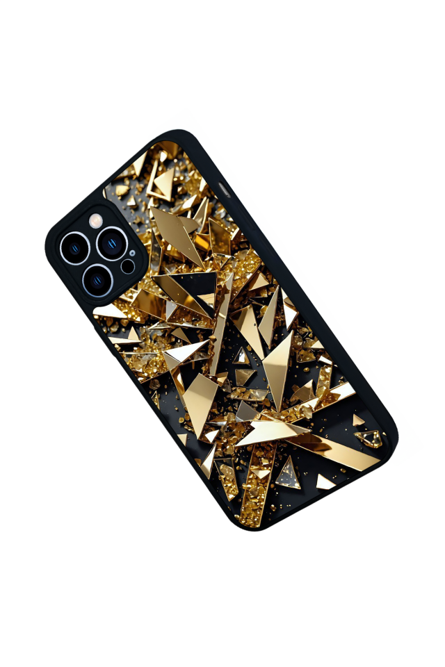 iPhone 13 Pro Max Uyumlu Mermer Marble Tasarımlı Glossy Premium Kılıf