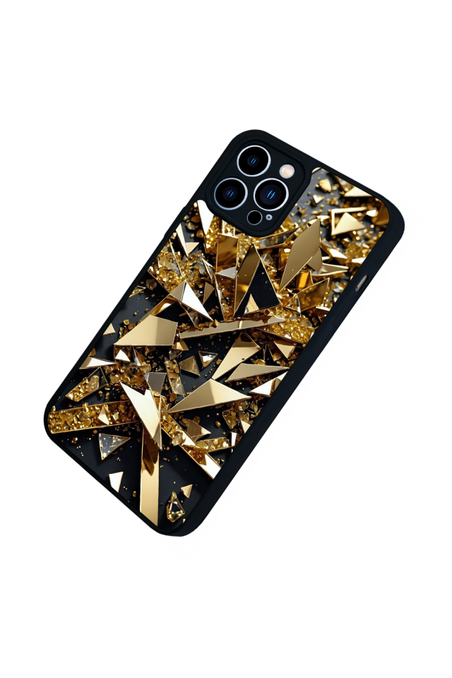 iPhone 13 Pro Max Uyumlu Mermer Marble Tasarımlı Glossy Premium Kılıf