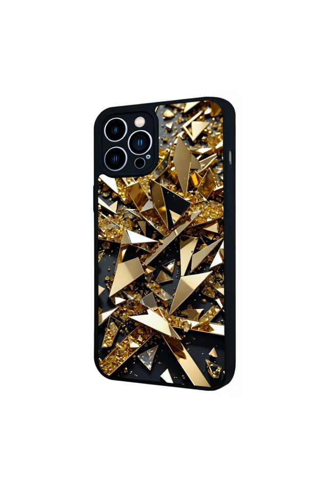 iPhone 13 Pro Max Uyumlu Mermer Marble Tasarımlı Glossy Premium Kılıf