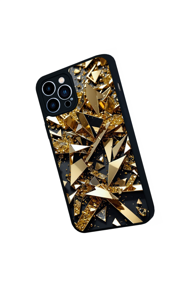 iPhone 13 Pro Max Uyumlu Mermer Marble Tasarımlı Glossy Premium Kılıf
