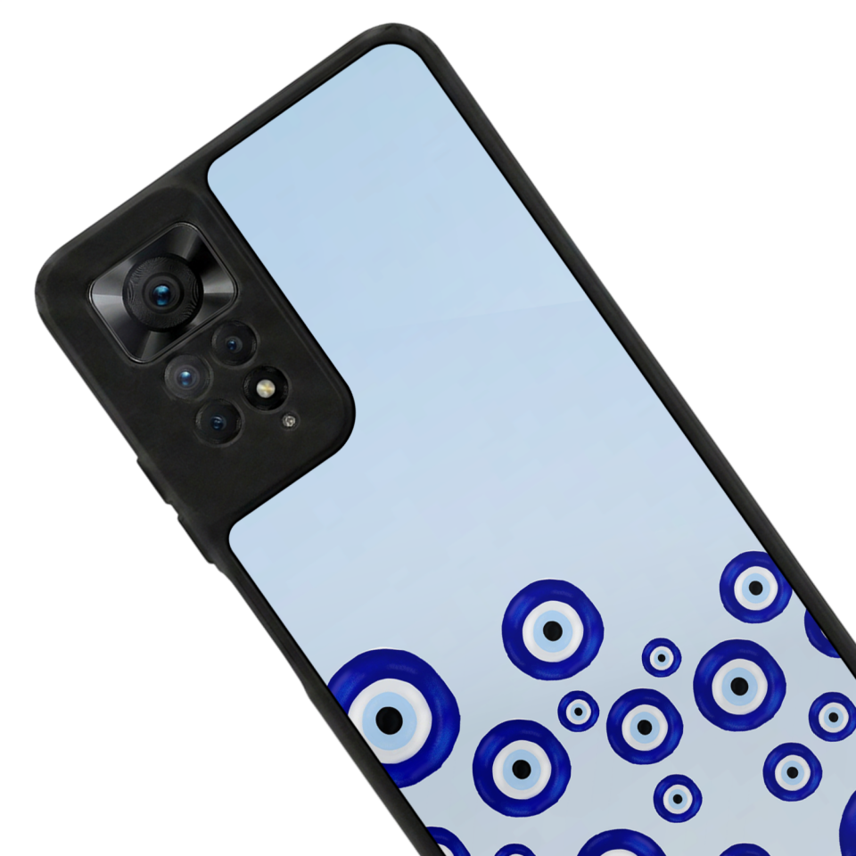 Xiaomi Redmi Note 12 Pro Uyumlu Nazar Tasarımlı Glossy Premium Kılıf