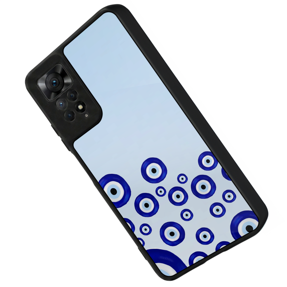 Xiaomi Redmi Note 12 Pro Uyumlu Nazar Tasarımlı Glossy Premium Kılıf