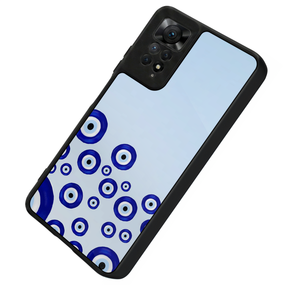 Xiaomi Redmi Note 12 Pro Uyumlu Nazar Tasarımlı Glossy Premium Kılıf
