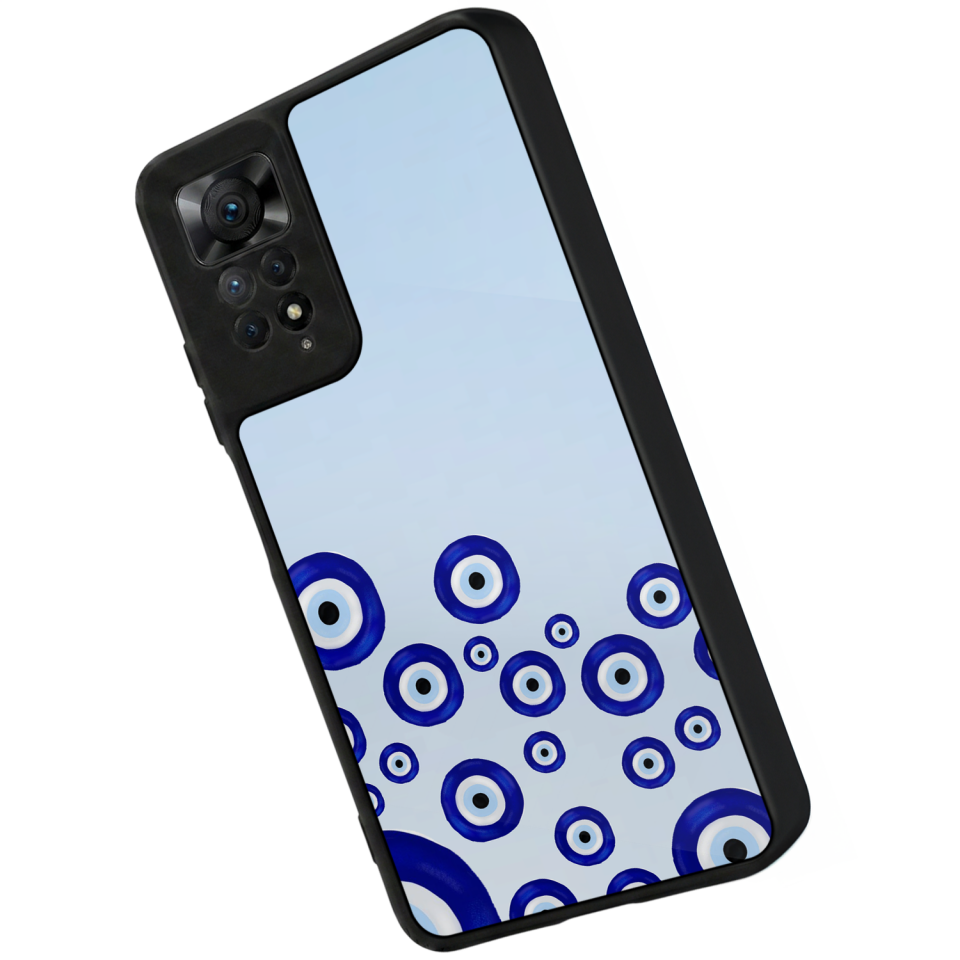 Xiaomi Redmi Note 12 Pro Uyumlu Nazar Tasarımlı Glossy Premium Kılıf