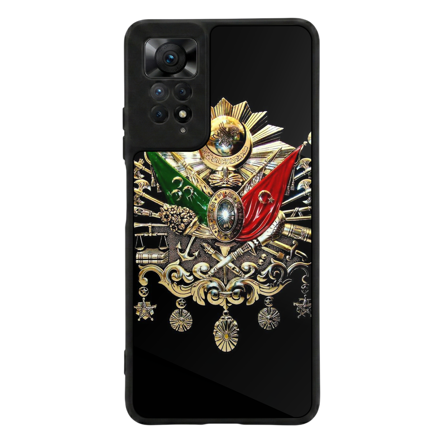 Xiaomi Redmi Note 11 Pro Uyumlu Osmanli Tugrasi Tasarımlı Glossy Premium Kılıf