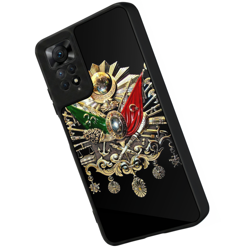 Xiaomi Redmi Note 11 Pro Uyumlu Osmanli Tugrasi Tasarımlı Glossy Premium Kılıf