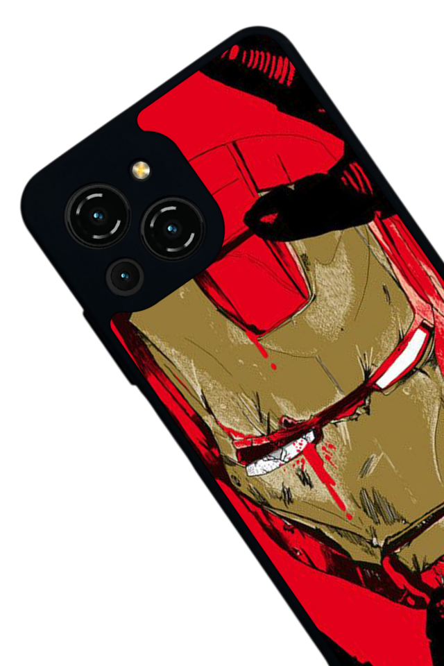 Reeder S23 Pro Max Uyumlu  Iron Man ( Demir Adam ) Tasarımlı Glossy Premium Kılıf