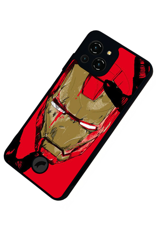 Reeder S23 Pro Max Uyumlu  Iron Man ( Demir Adam ) Tasarımlı Glossy Premium Kılıf