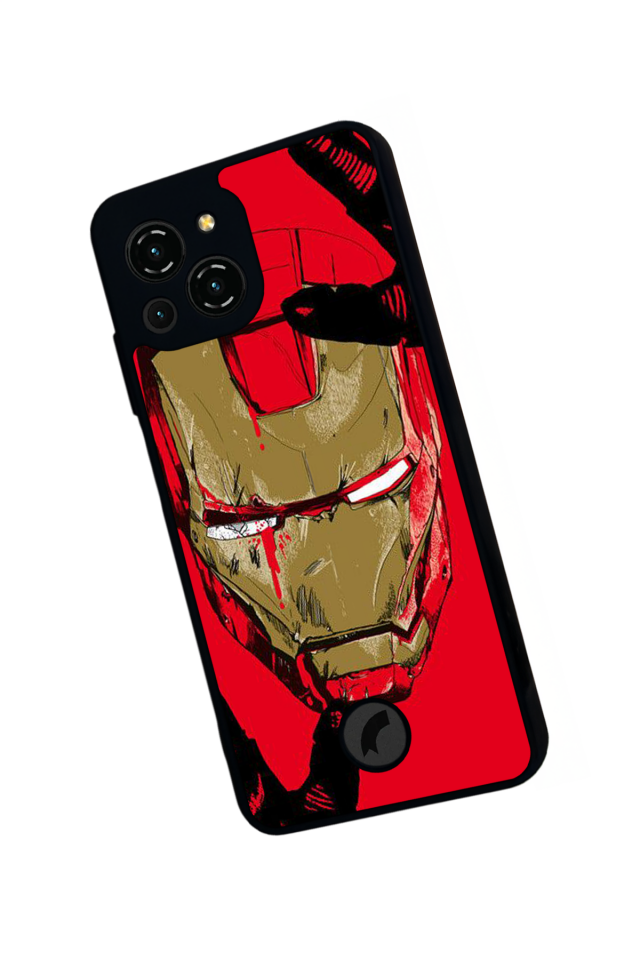 Reeder S23 Pro Max Uyumlu  Iron Man ( Demir Adam ) Tasarımlı Glossy Premium Kılıf