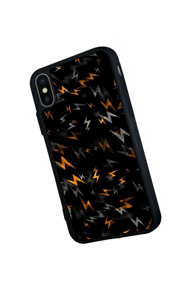 iPhone X/ XS Uyumlu Simsek Tasarımlı Glossy Premium Kılıf