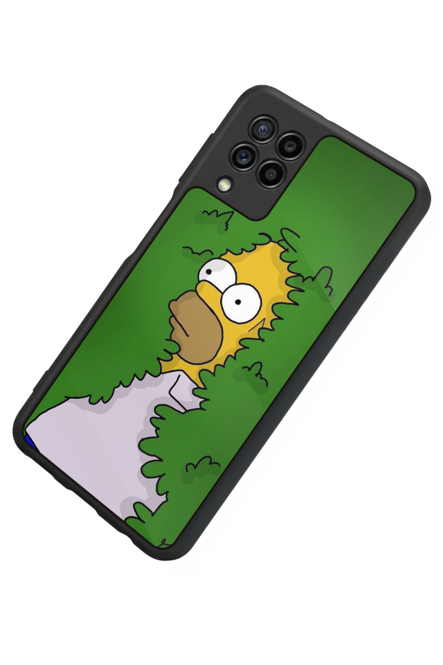 Samsung Galaxy M32 Uyumlu The Simpsons Tasarımlı Glossy Premium Kılıf
