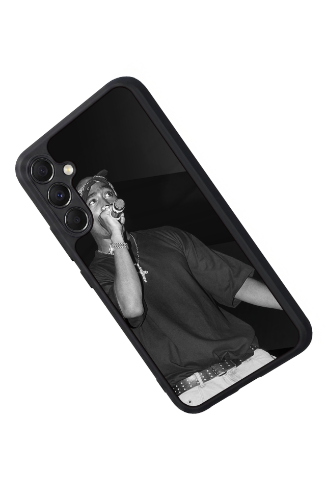 Samsung Galaxy M34 Uyumlu Tupac Tasarımlı Glossy Premium Kılıf