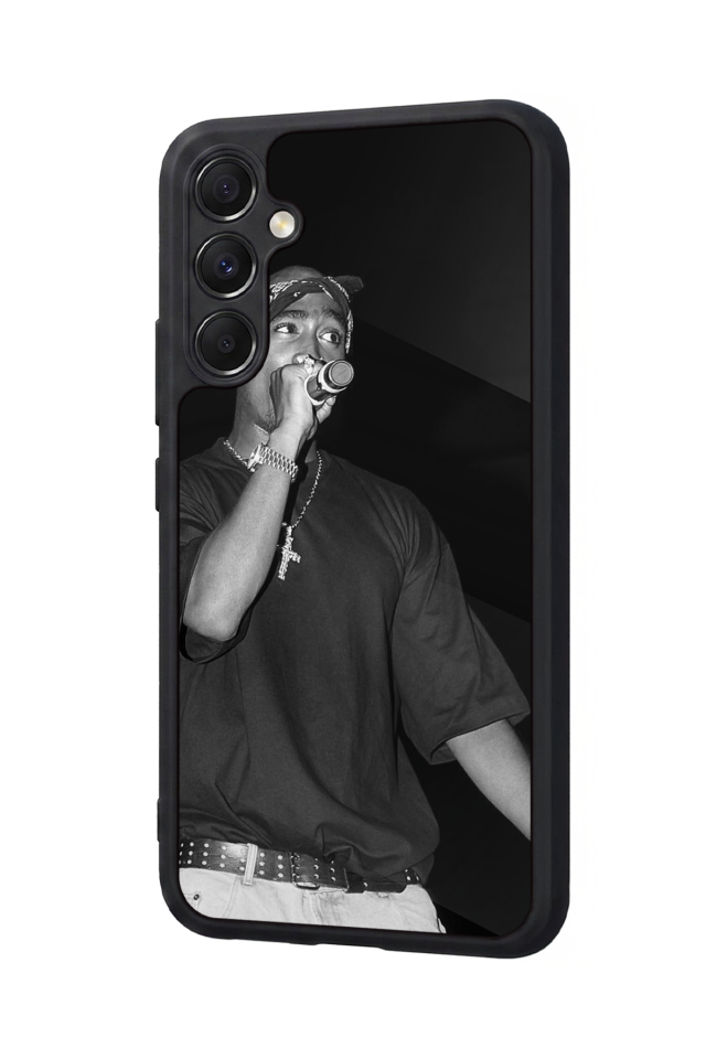 Samsung Galaxy M34 Uyumlu Tupac Tasarımlı Glossy Premium Kılıf