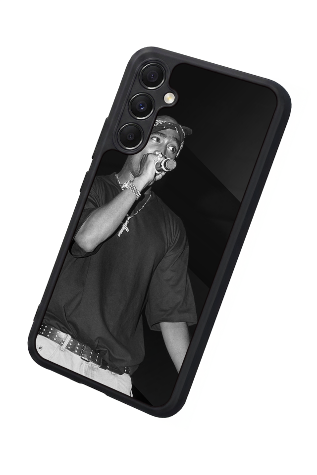 Samsung Galaxy M34 Uyumlu Tupac Tasarımlı Glossy Premium Kılıf