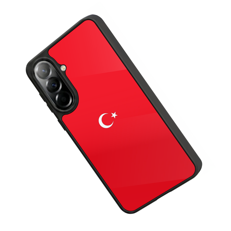 Samsung Galaxy A57 Uyumlu Türk Bayragi Tasarımlı Glossy Premium Kılıf