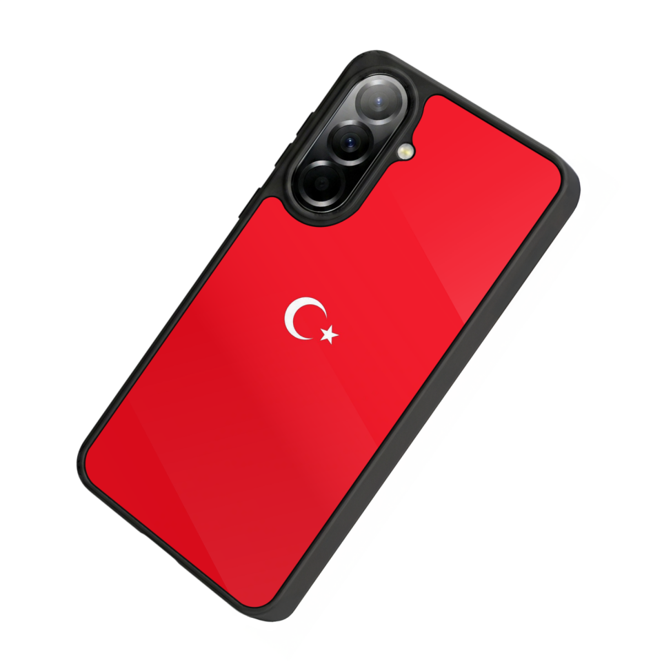 Samsung Galaxy A57 Uyumlu Türk Bayragi Tasarımlı Glossy Premium Kılıf