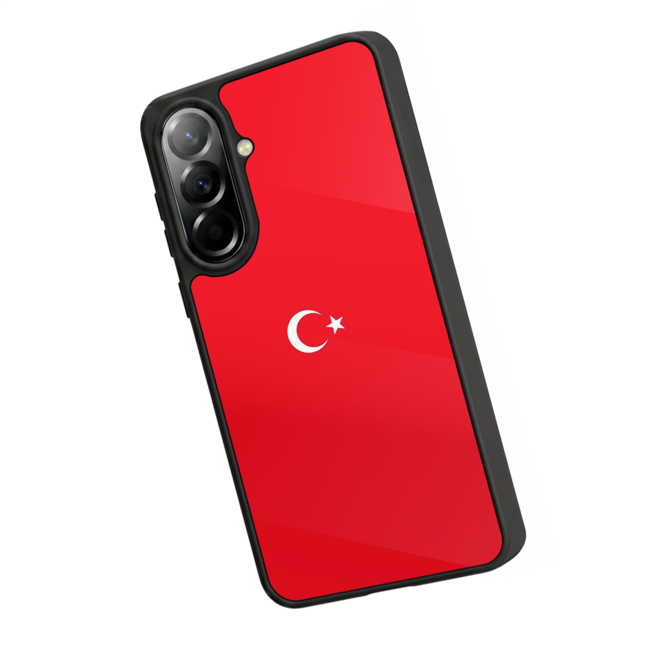 Samsung Galaxy A57 Uyumlu Türk Bayragi Tasarımlı Glossy Premium Kılıf